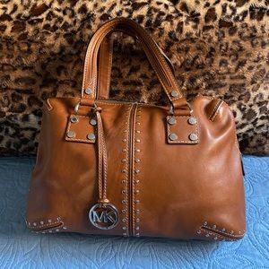 Michael Kors Astor Leather Weekender Luggage